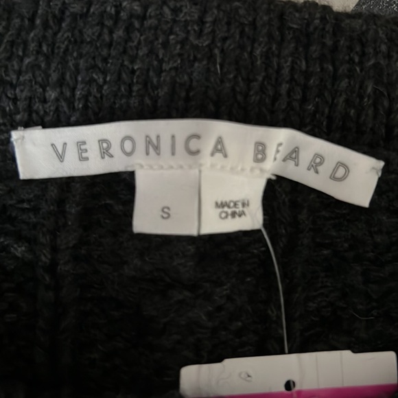 Veronica Beard Yola Crew Neck Pullover Sequin Sweater - Black size S - Picture 6 of 7